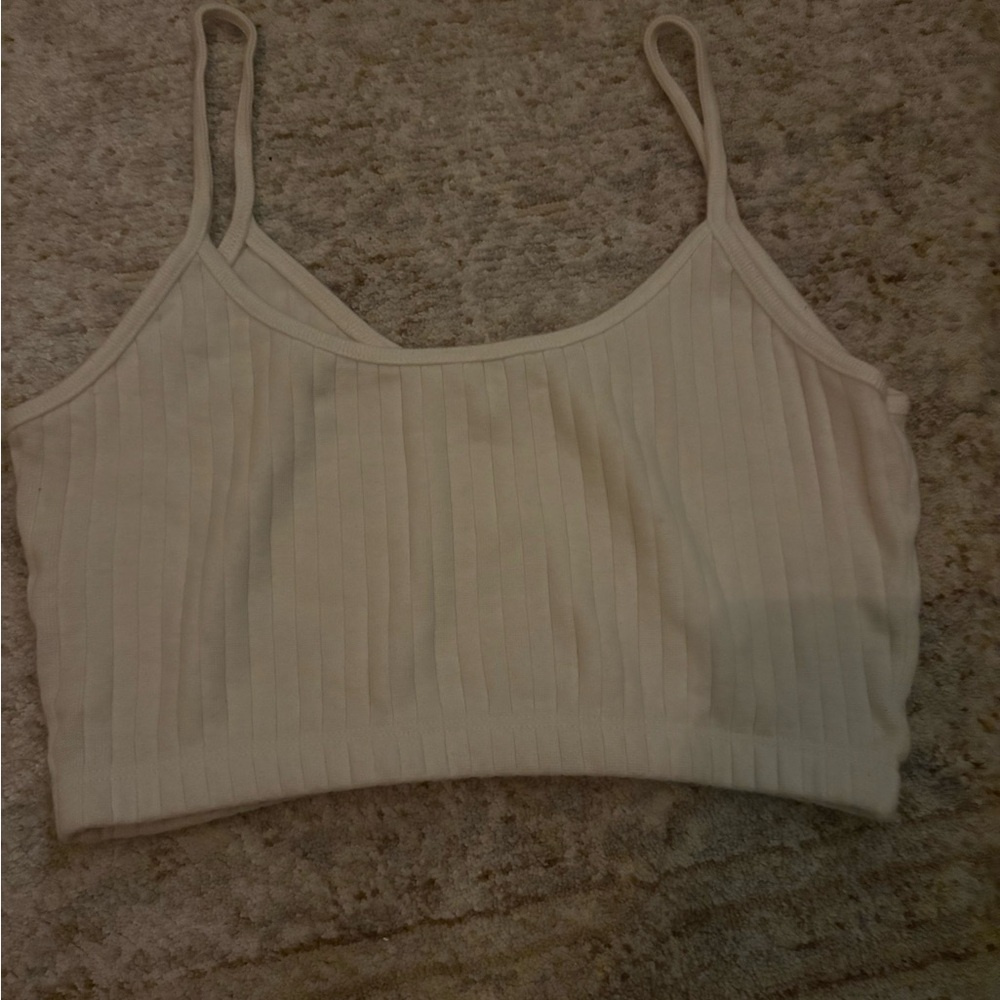 Babaton Cream Ribbed Camisole